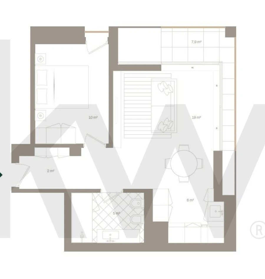 Apartamento T1 para Venda em Santa Marinha e São Pedro da Afurada Foto 11