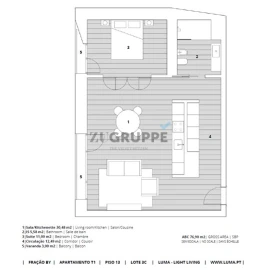 Apartamento T2 para Venda em Santa Clara