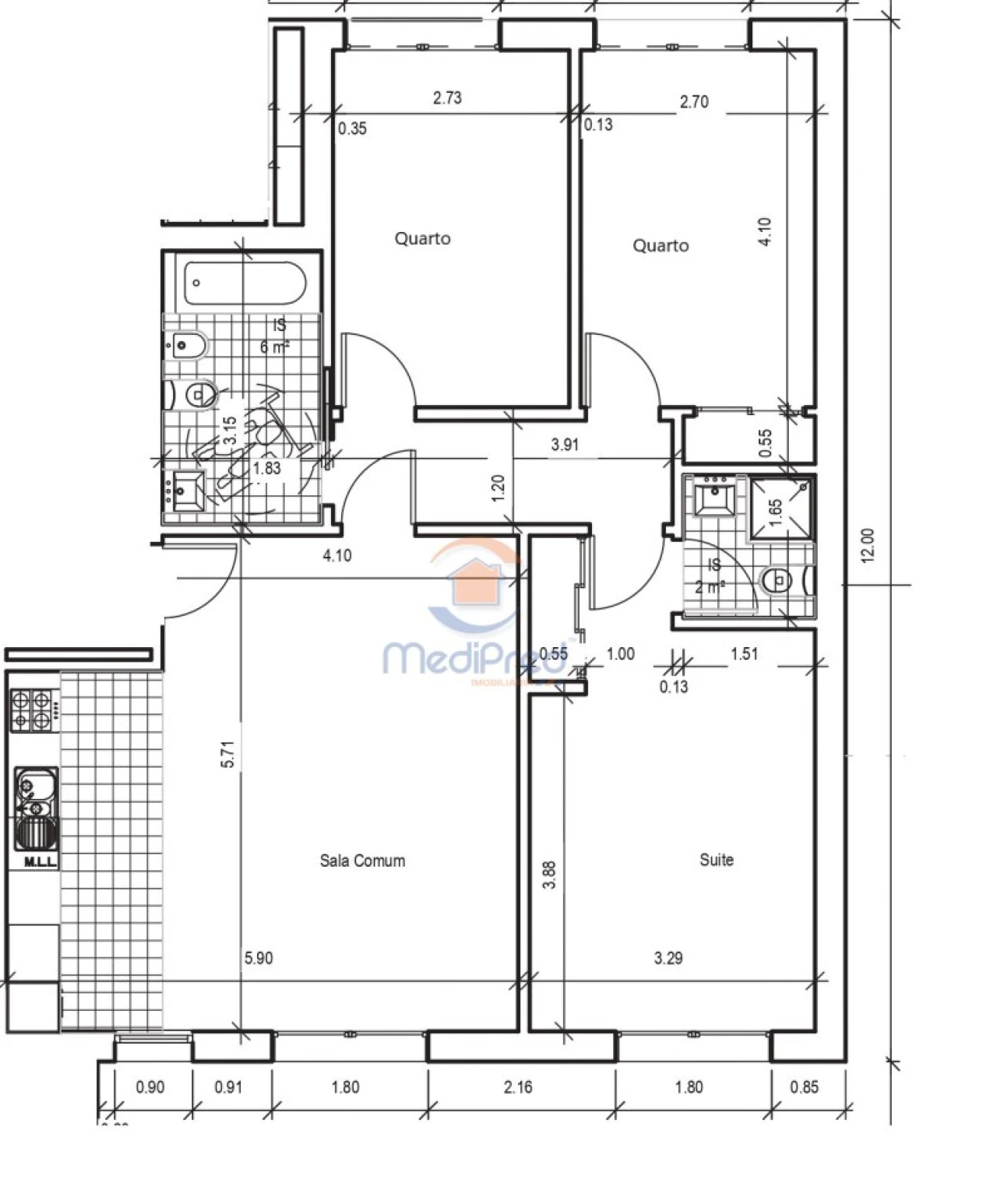Apartamento T3 para Venda em Santo António dos Cavaleiros e Frielas Foto 12