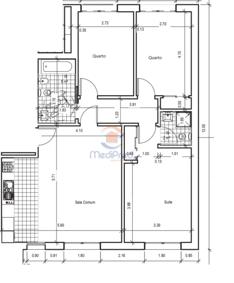 Apartamento T3 para Venda em Santo António dos Cavaleiros e Frielas