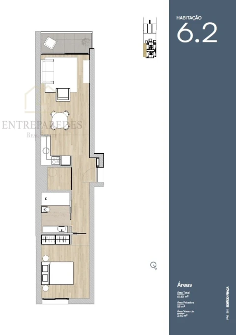 Apartamento T1 para Venda em Lordelo do Ouro e Massarelos