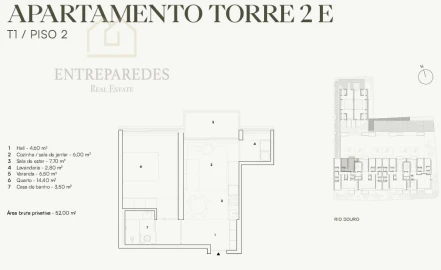Apartamento T1 para Venda em Lordelo do Ouro e Massarelos