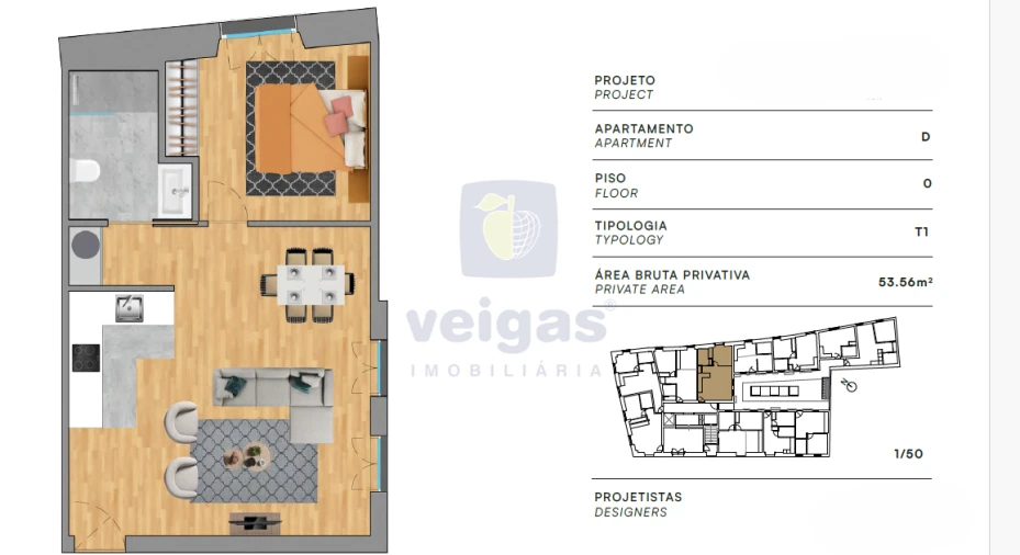 Apartamento T1 para Venda em Leiria, Pousos, Barreira e Cortes Foto 19