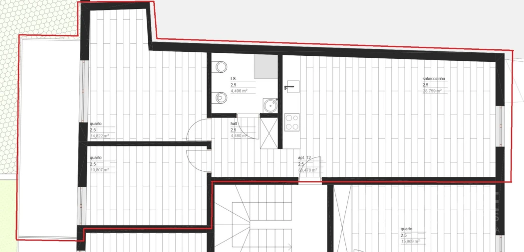 Apartamento T2 para Venda em Viseu Planta 4