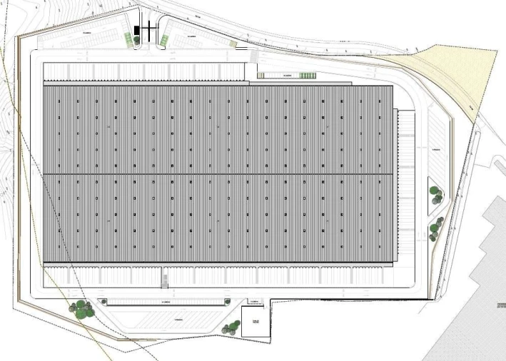 Armazém para Arrendamento em Aveiras de Cima Planta 1