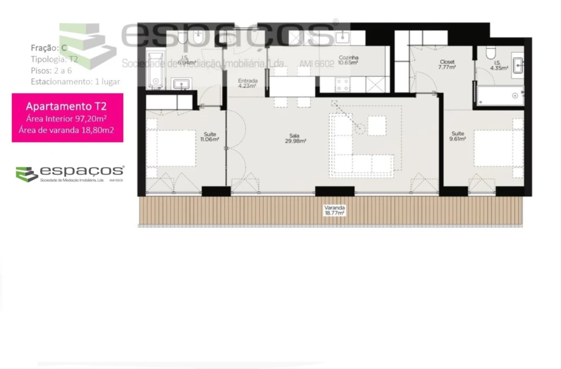 Apartamento T2 para Venda em Olivais Foto 18