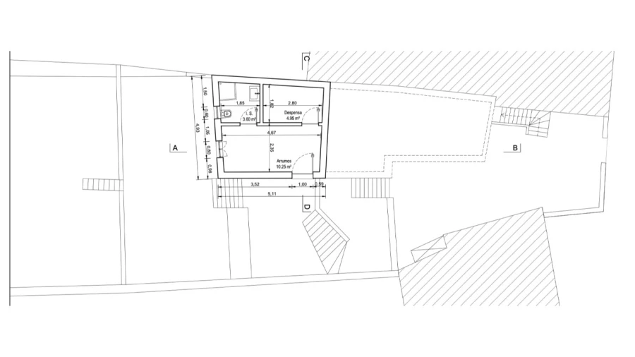 Moradia T1 para Venda em São Bartolomeu de Messines Planta 2