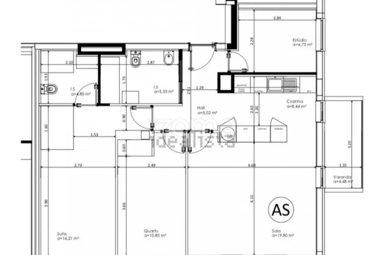Apartamento T3 para Venda em Ramalde Planta 1