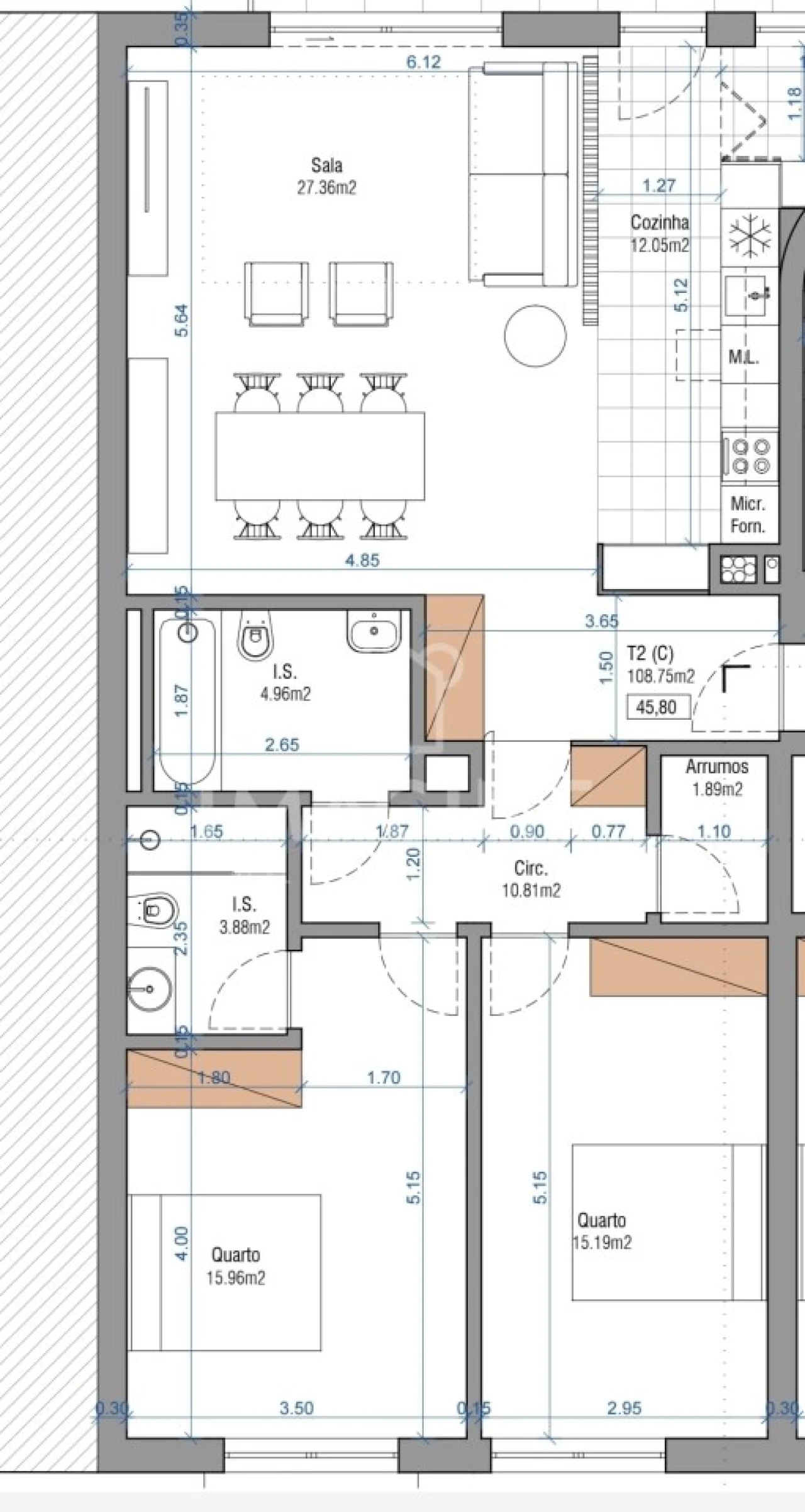 Apartamento T2 para Venda em Setubal (São Sebastião) Foto 19