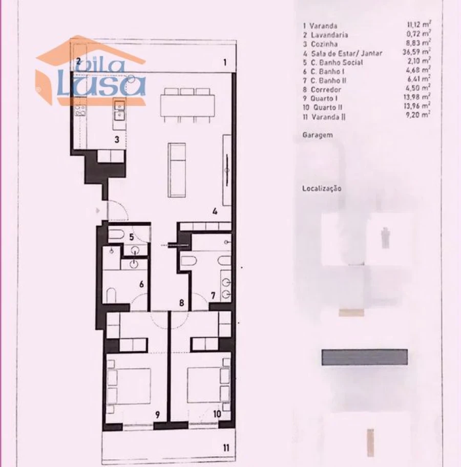 Apartamento T2 para Venda em Mafamude e Vilar do Paraíso Foto 23