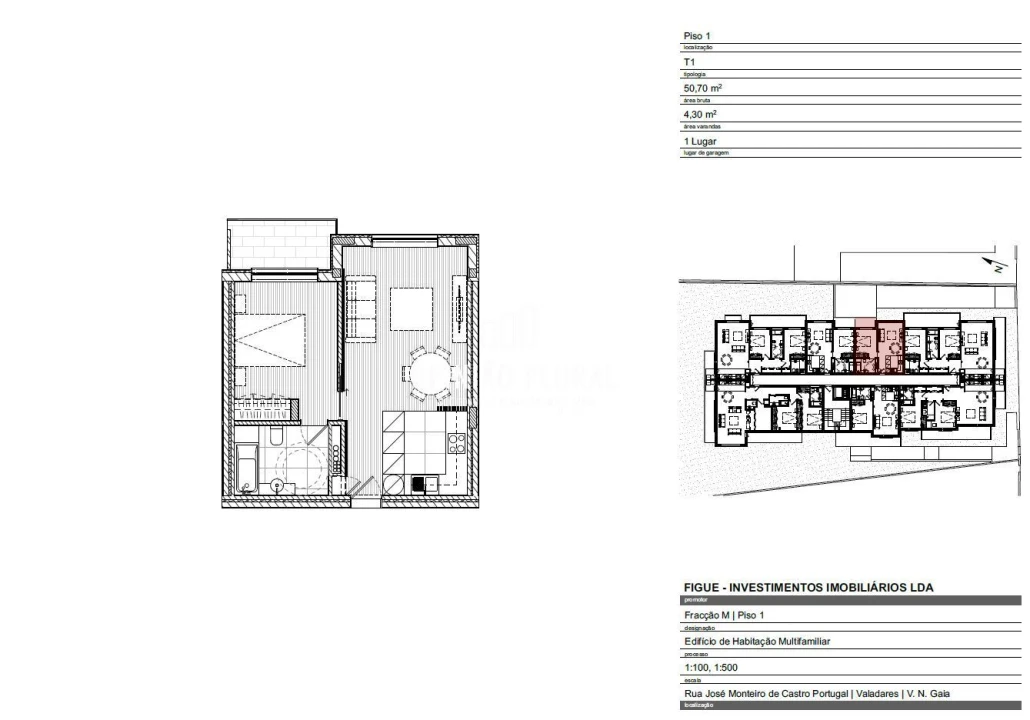 Apartamento T1 para Arrendamento em Gulpilhares e Valadares Foto 16