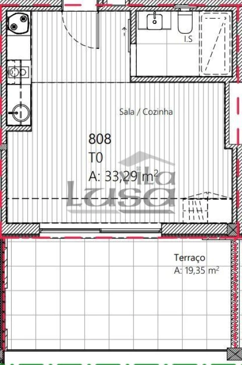 Apartamento T0 para Venda em Mafamude e Vilar do Paraíso