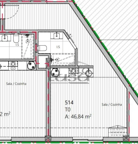Apartamento T0 para Venda em Mafamude e Vilar do Paraíso