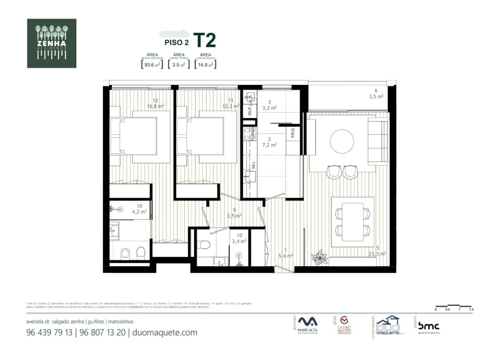 Apartamento T2 para Venda em Custóias, Leça do Balio e Guifões Foto 27