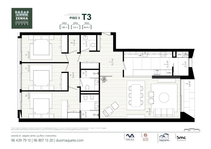 Apartamento T3 para Venda em Custóias, Leça do Balio e Guifões Foto 22