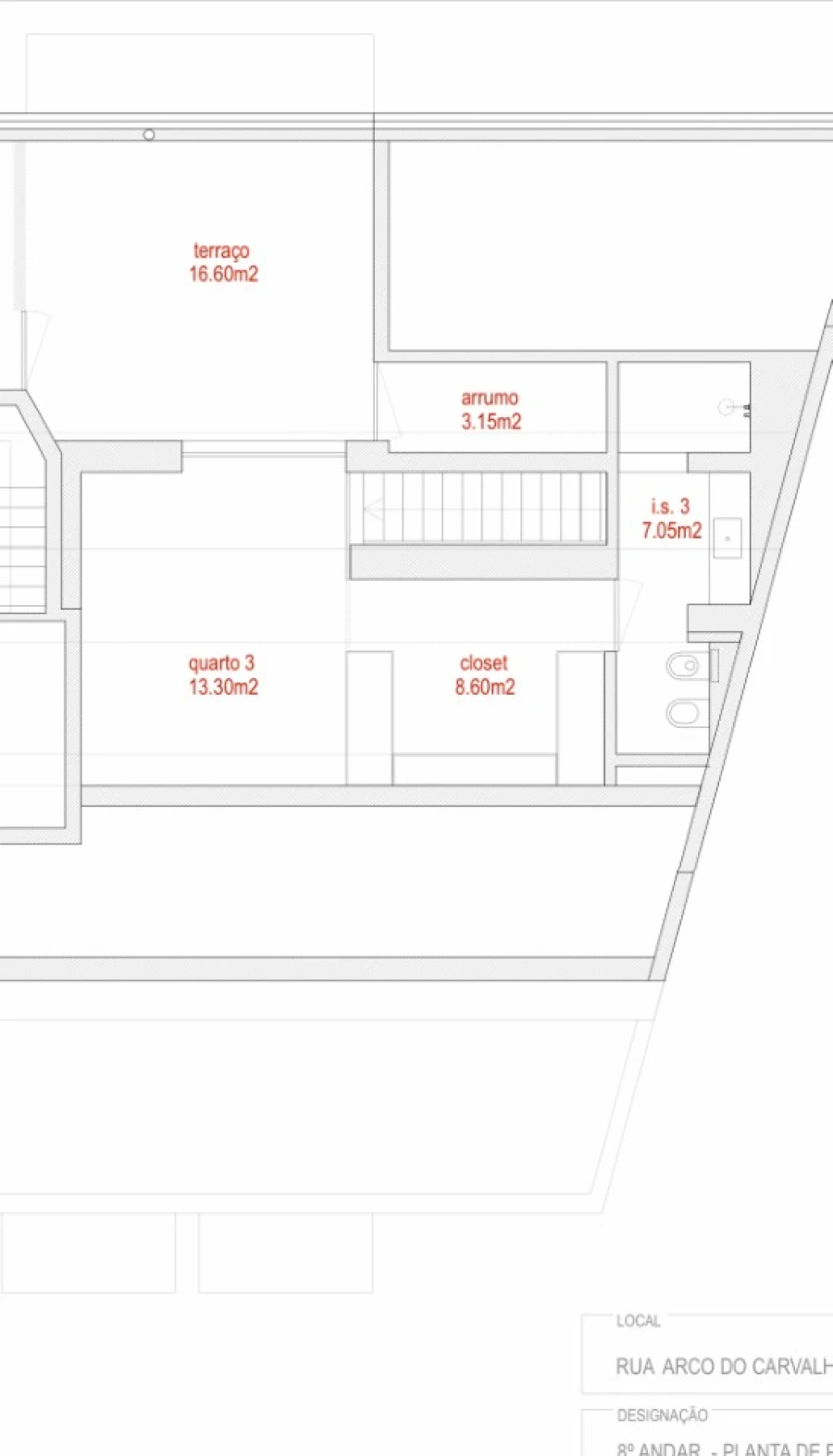 Apartamento T3 para Venda em Campolide Planta 1