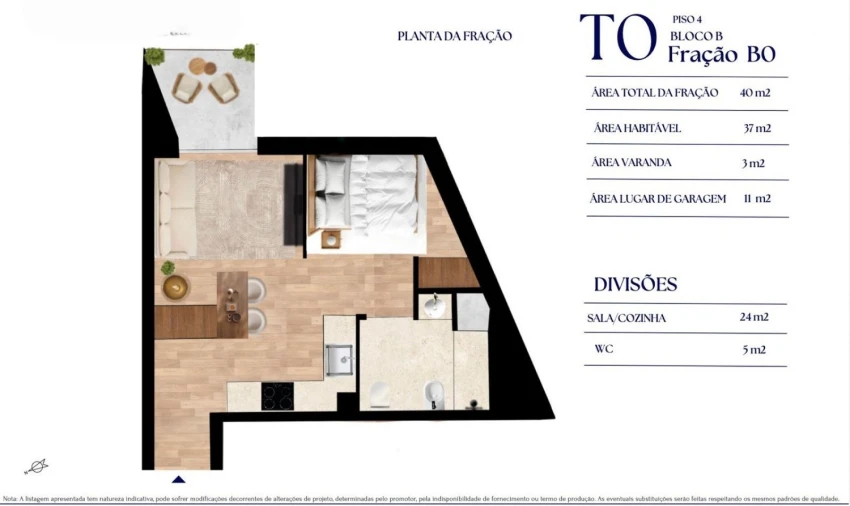 Apartamento T0 para Venda em Paranhos Foto 21