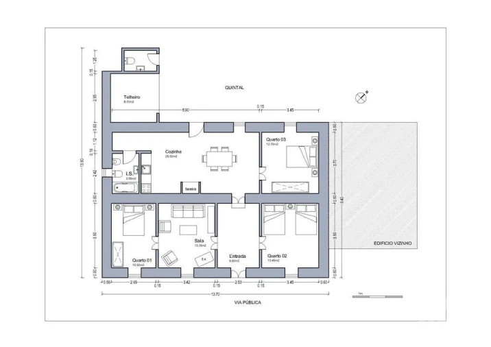 Moradia T3 para Venda em São Miguel do Pinheiro, São Pedro de Solis, São Sebastião dos Carros Foto 40