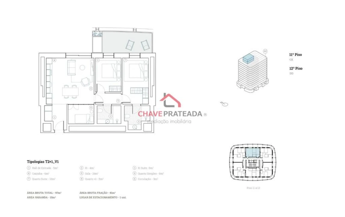 Apartamento T2 para Venda em Paranhos Foto 12