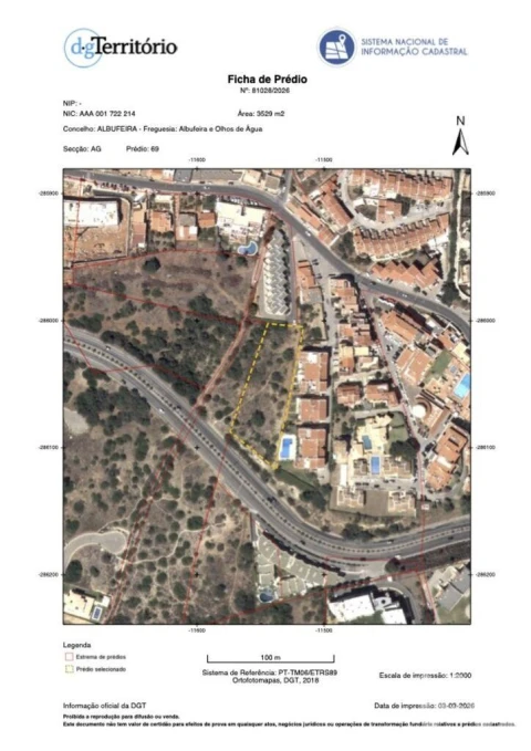 Terreno para Venda em Albufeira e Olhos de Água