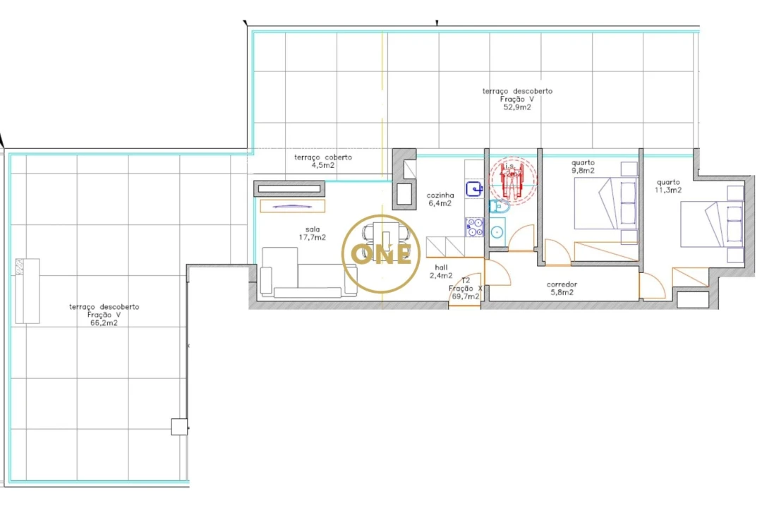 Apartamento T2 para Venda em Antas e Abade de Vermoim Foto 4