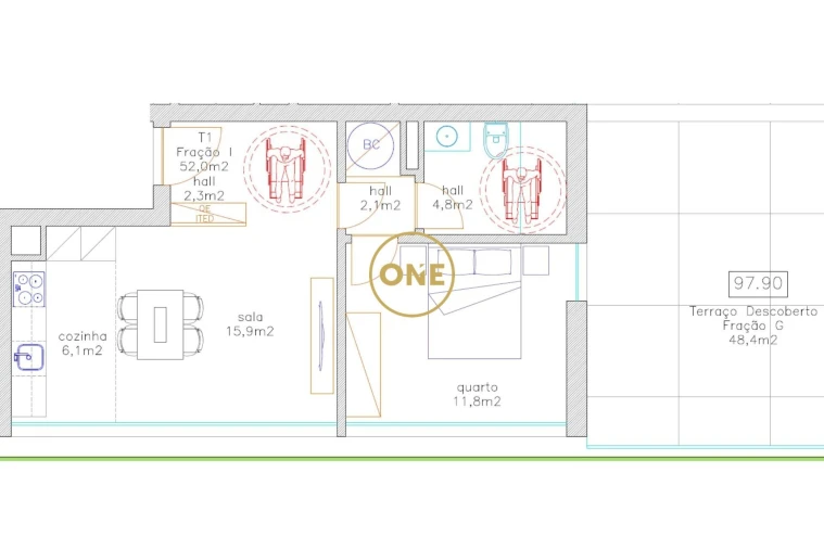 Apartamento T1 para Venda em Antas e Abade de Vermoim Foto 4