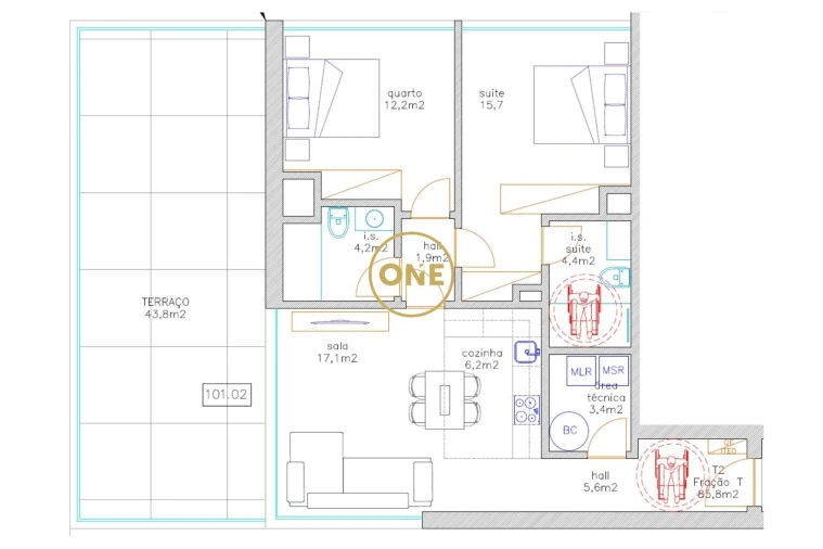 Apartamento T2 para Venda em Antas e Abade de Vermoim Foto 4