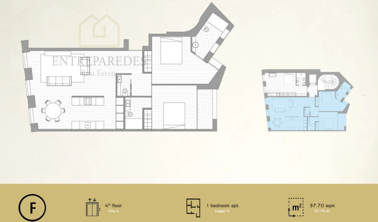 Apartamento T2 para Venda em Cedofeita, Santo Ildefonso, Sé, Miragaia, São Nicolau e Vitória Foto 46
