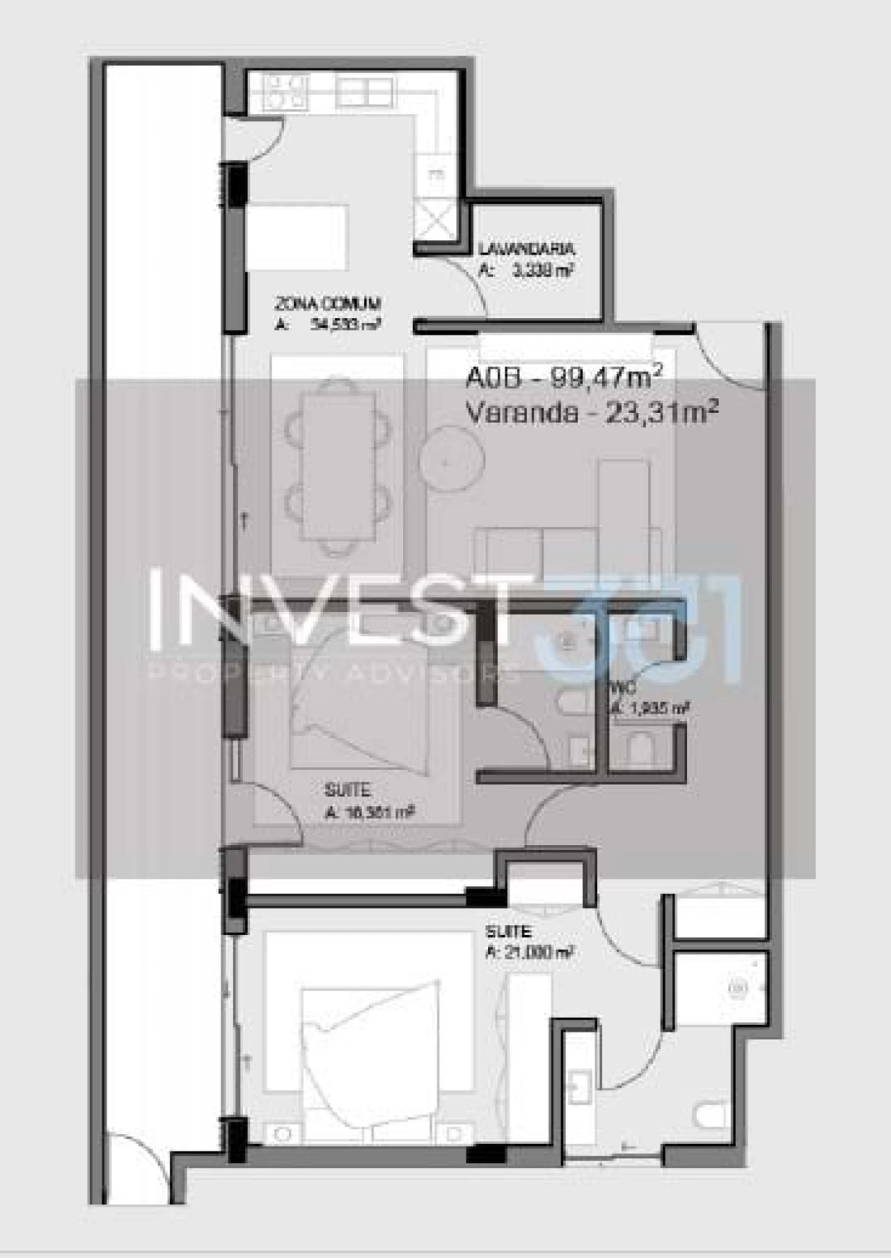 Apartamento T2 para Venda em Paços de Ferreira Foto 16