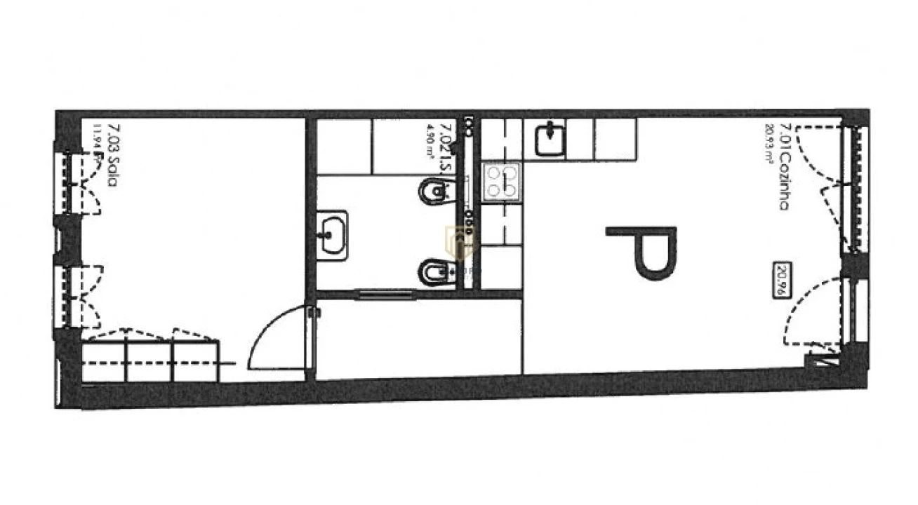 Apartamento T1 para Arrendamento em Aldoar, Foz do Douro e Nevogilde Foto 21