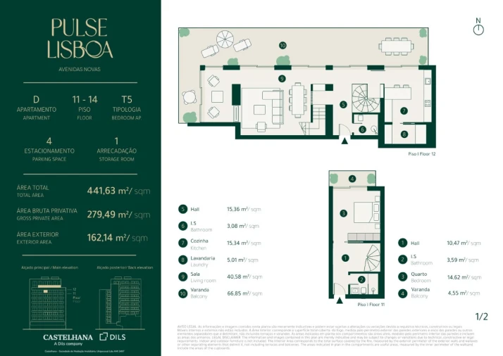 Apartamento T5 para Venda em Areeiro Planta 1