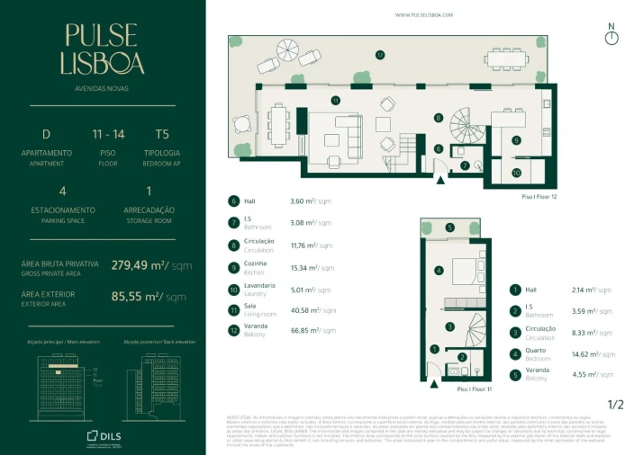 Apartamento T5 para Venda em Areeiro Planta 1