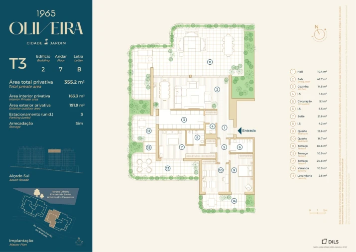 Apartamento T3 para Venda em Santo António dos Cavaleiros e Frielas Planta 1