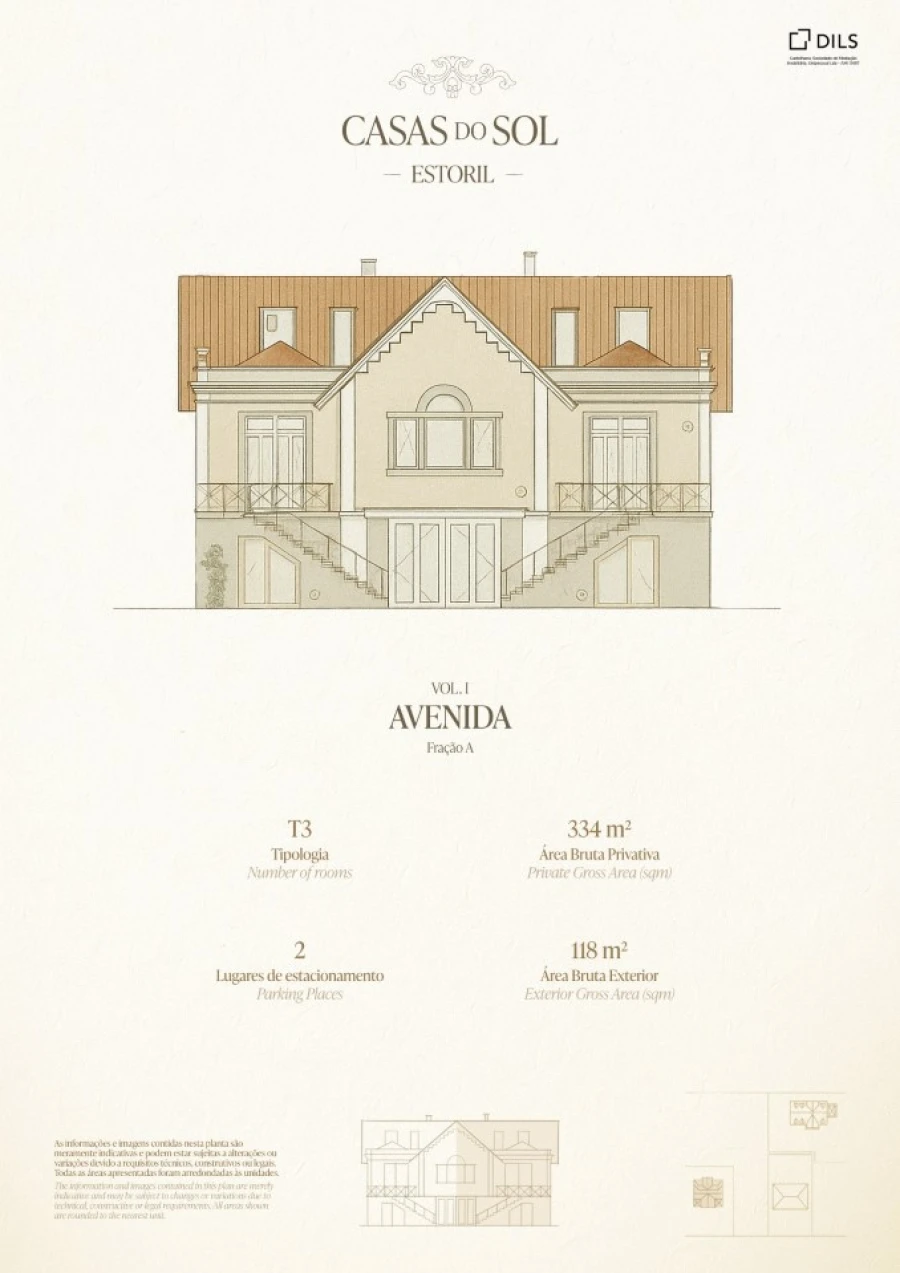 Moradia T3 para Venda em Cascais e Estoril Planta 1