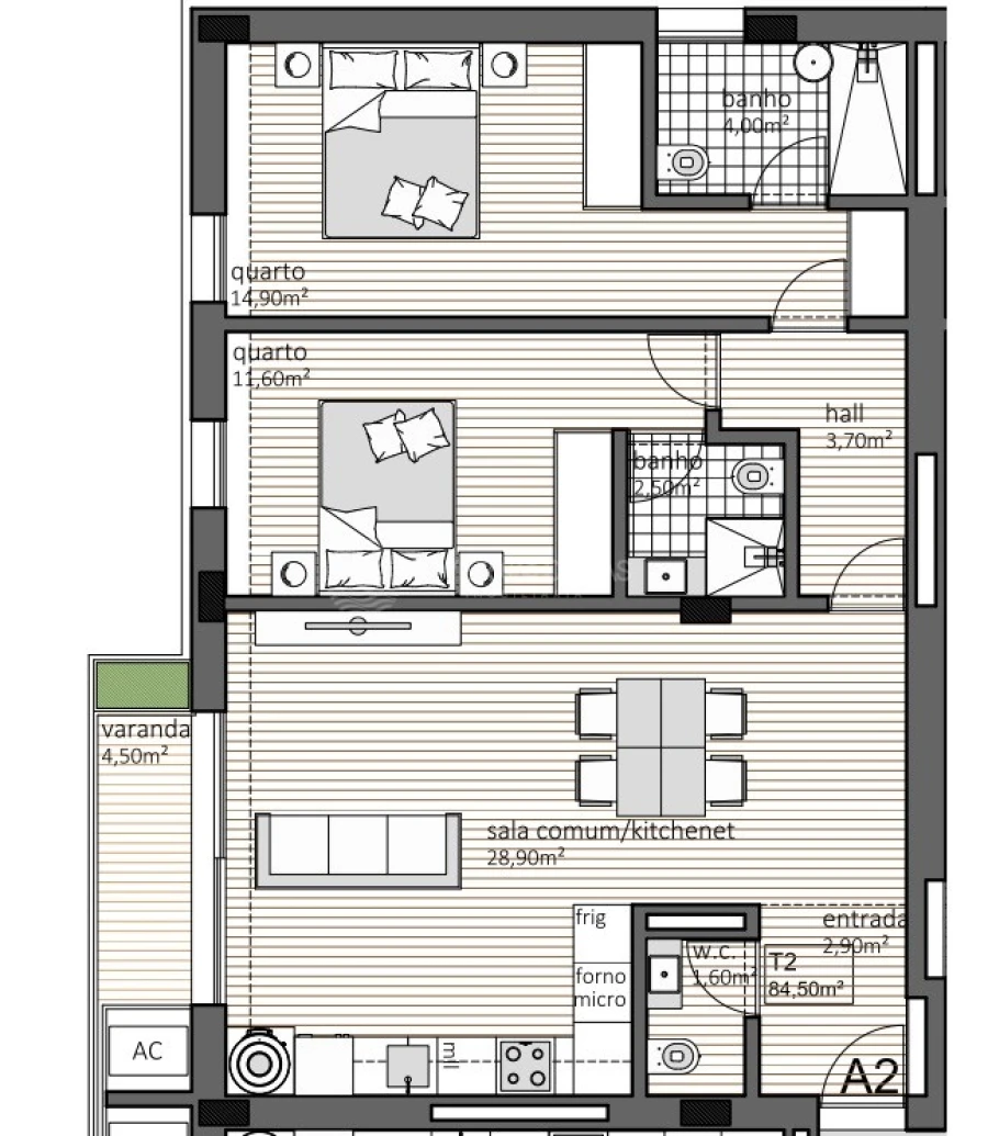 Apartamento T2 para Venda em Paranhos Foto 22