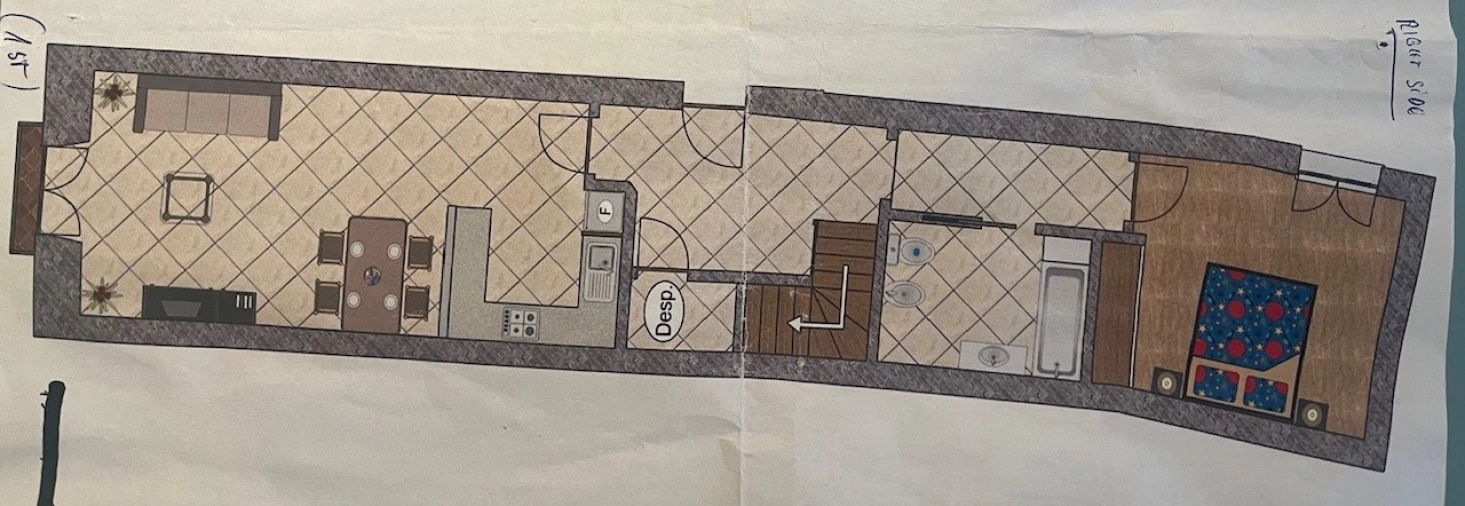 Apartamento T2 para Venda em Tavira (Santa Maria e Santiago) Planta 1