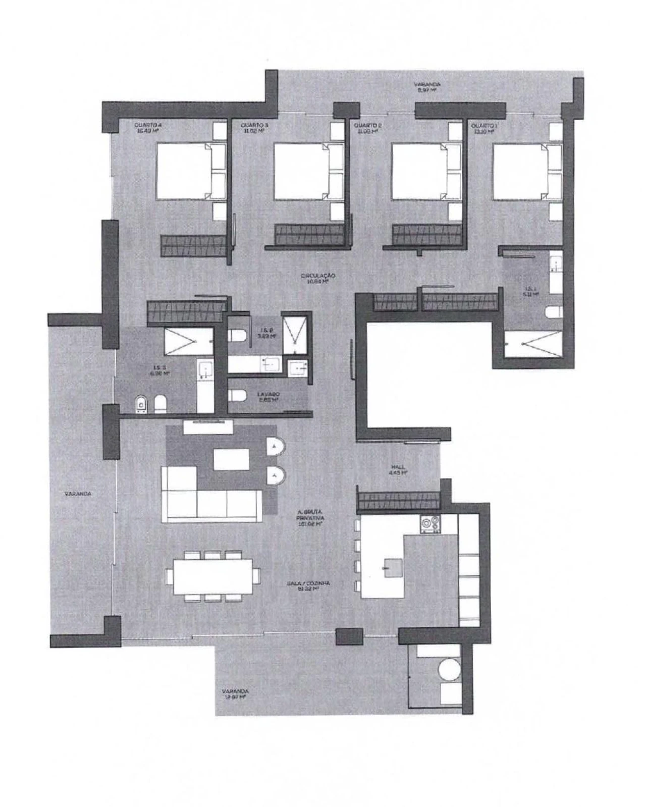 Apartamento T4 para Venda em Glória e Vera Cruz Foto 7