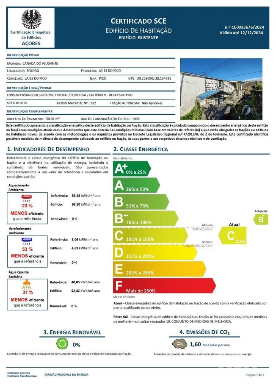 Moradia T1 para Venda em Lajes do Pico Foto 18