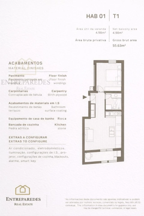 Apartamento T1 para Venda em Santa Marinha e São Pedro da Afurada