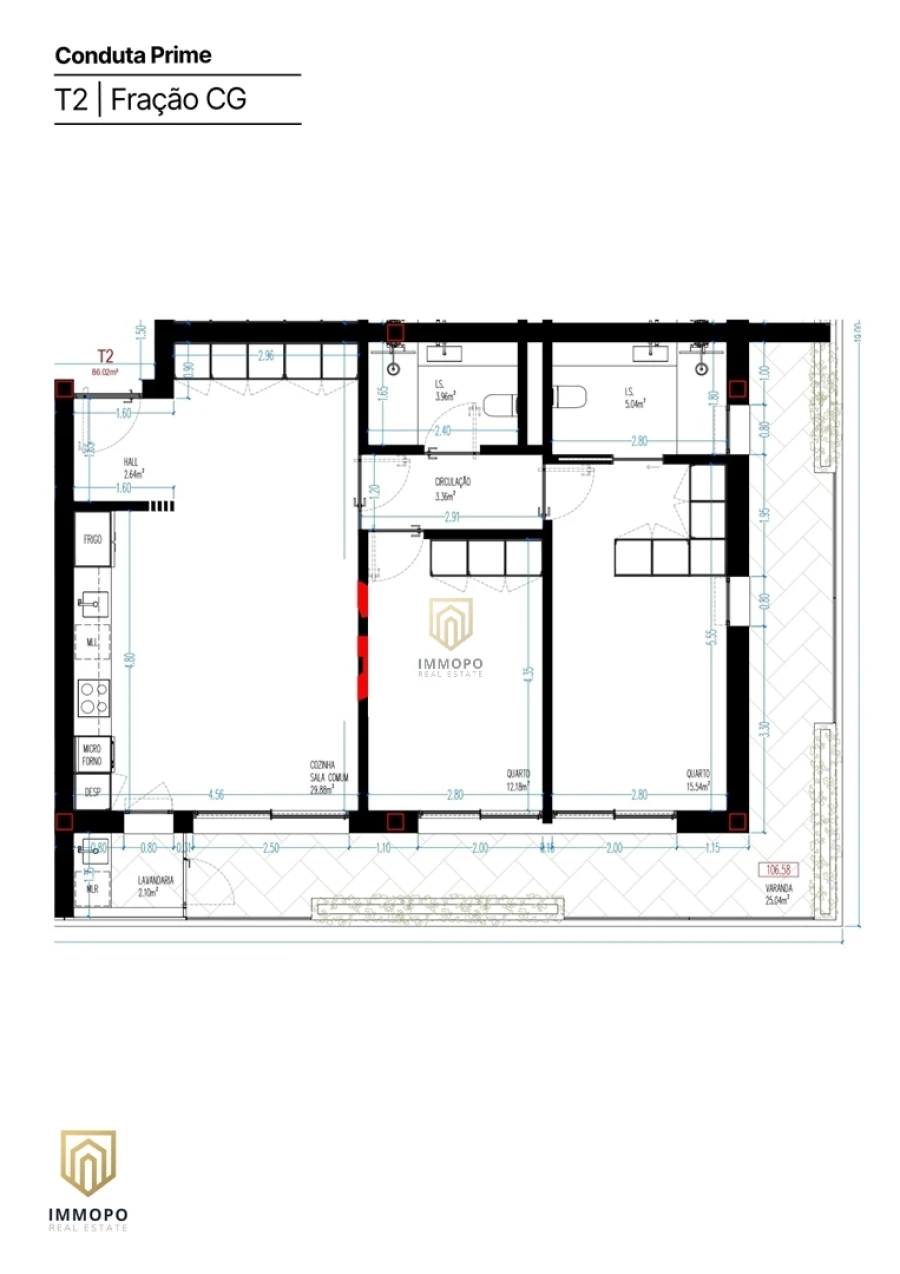 Apartamento T2 para Venda em Rio Tinto Planta 1