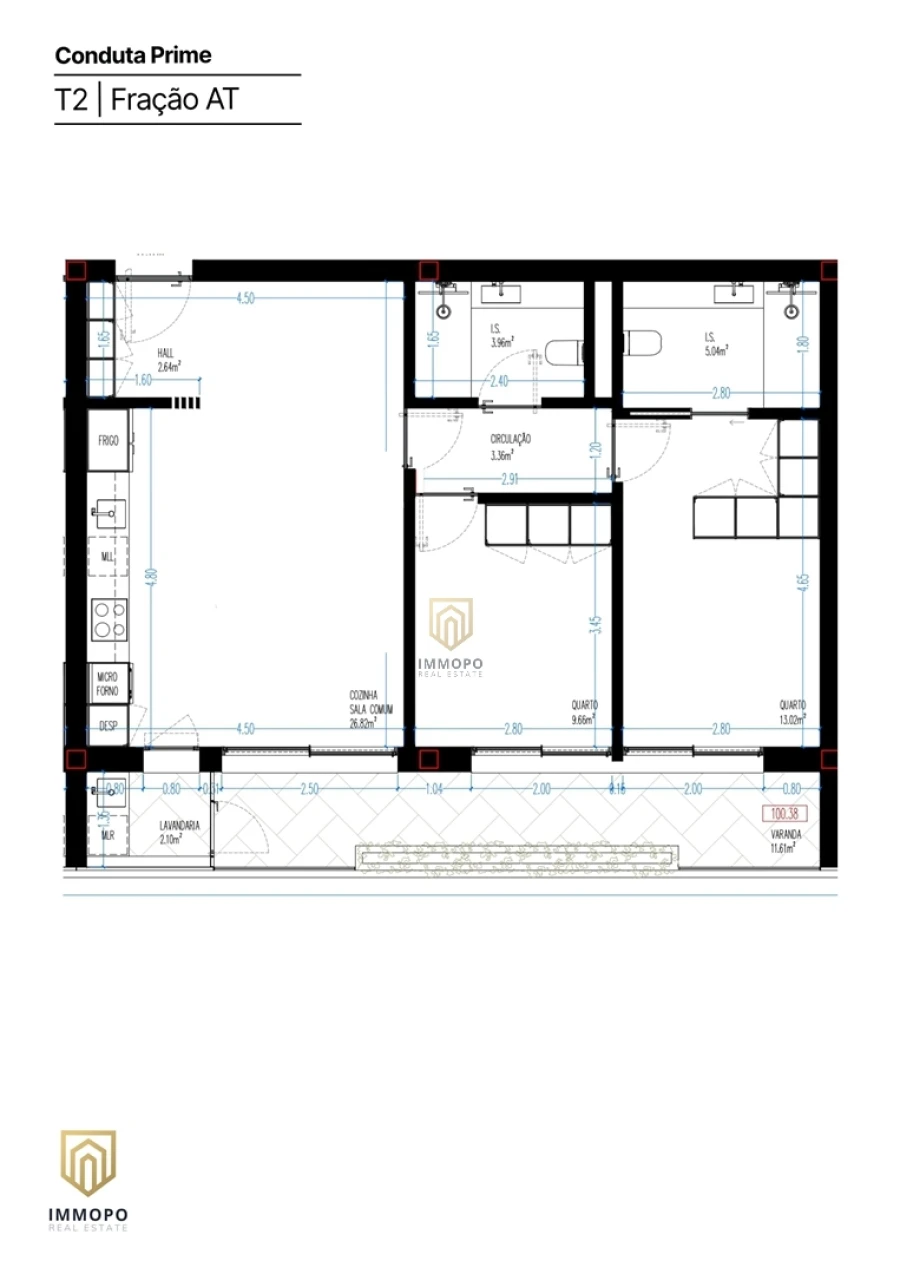 Apartamento T2 para Venda em Rio Tinto Planta 1