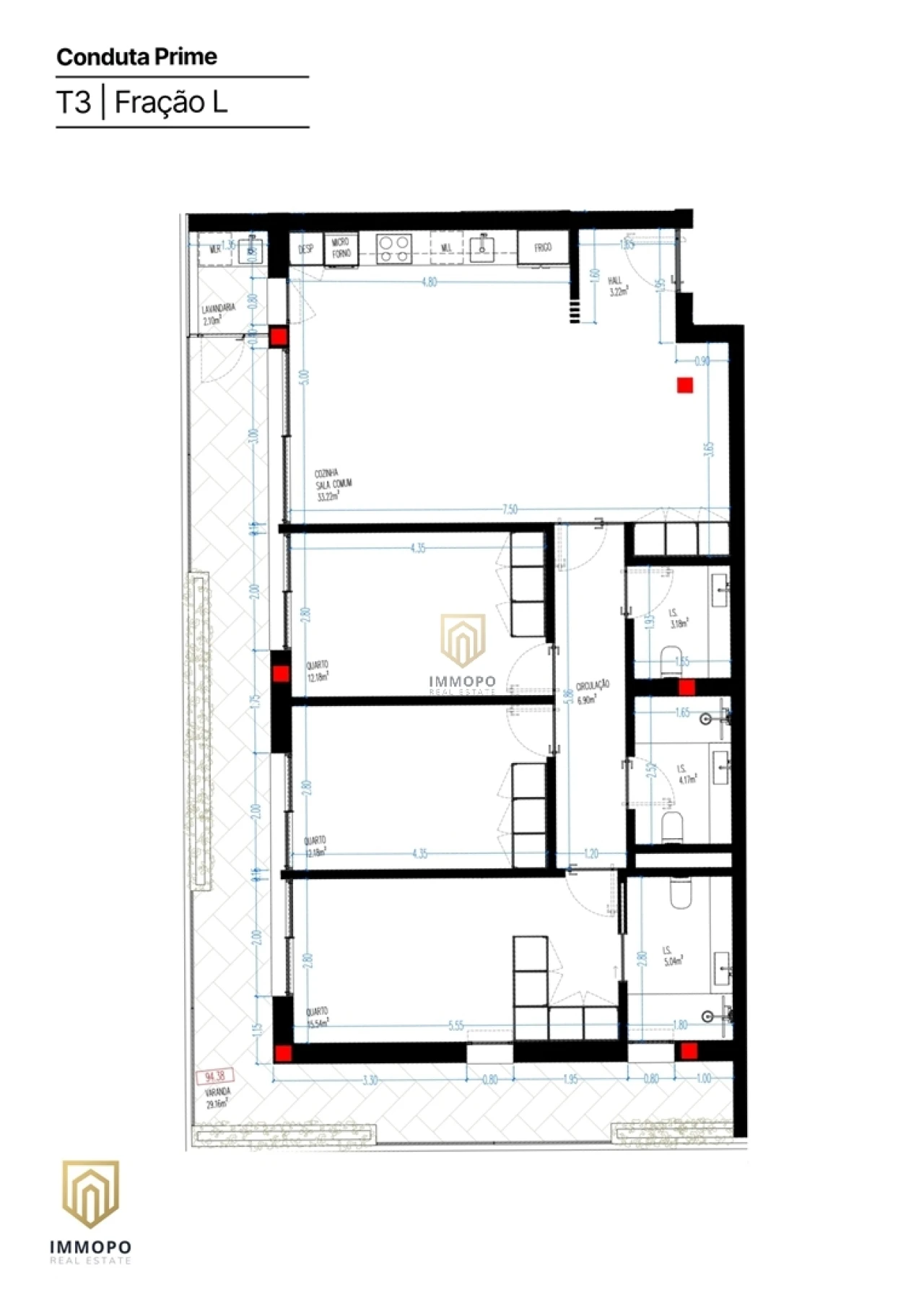 Apartamento T3 para Venda em Rio Tinto Foto 13