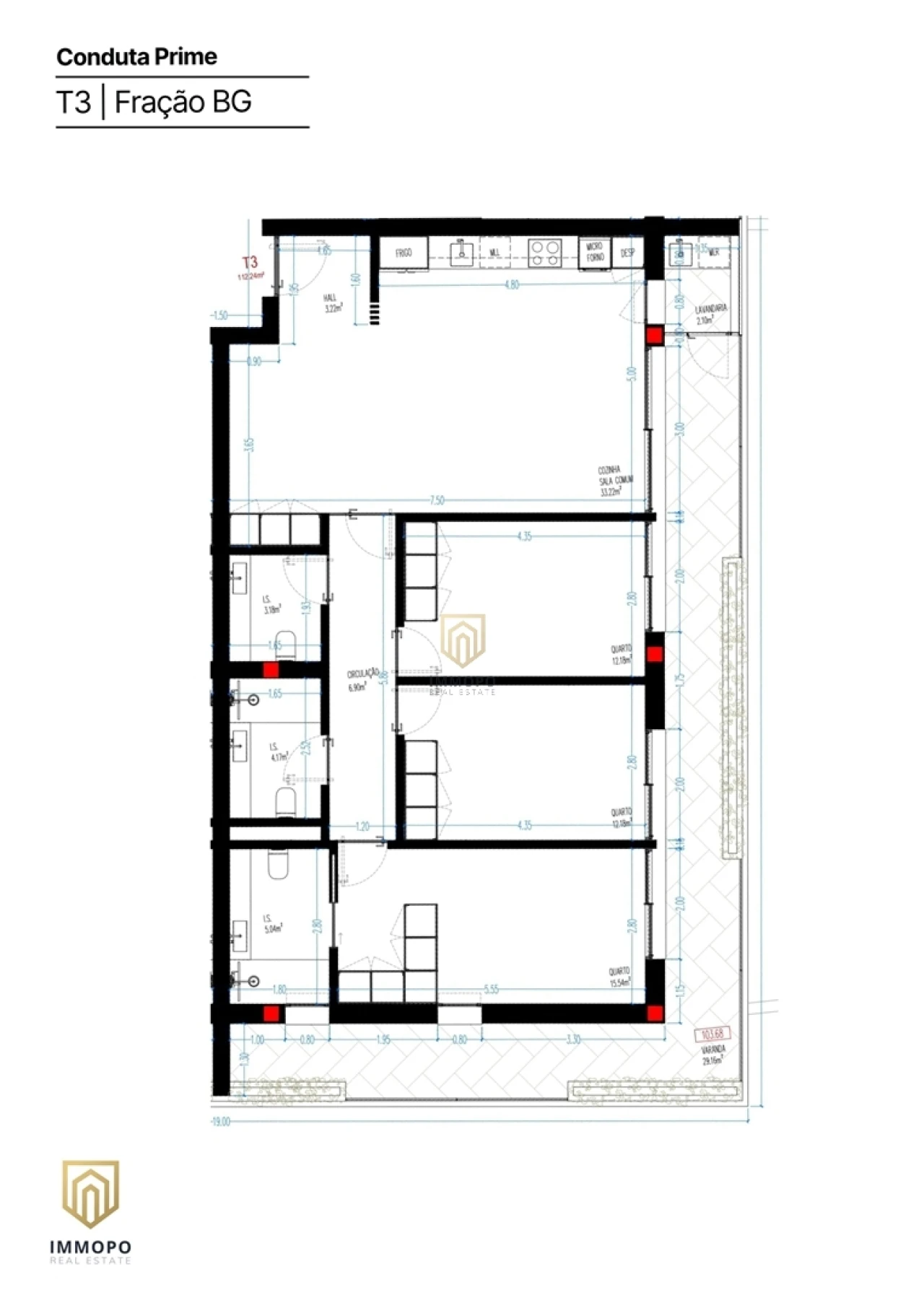Apartamento T3 para Venda em Rio Tinto Foto 13