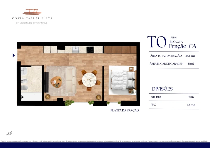 Apartamento T0 para Venda em Paranhos Foto 5