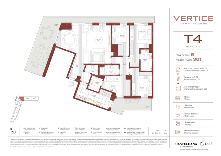 Apartamento T4 para Venda em Areeiro Planta 1