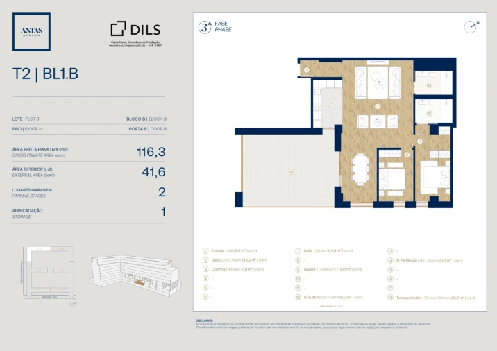 Apartamento T2 para Venda em Campanhã Planta 1