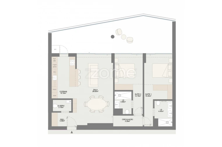 Apartamento T2 para Venda em Oliveira do Douro Foto 9