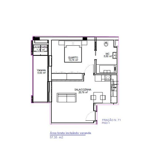 Apartamento T1 para Venda em Bonfim Foto 16