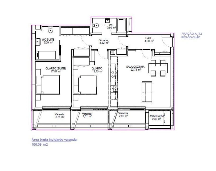 Apartamento T2 para Venda em Bonfim Foto 16