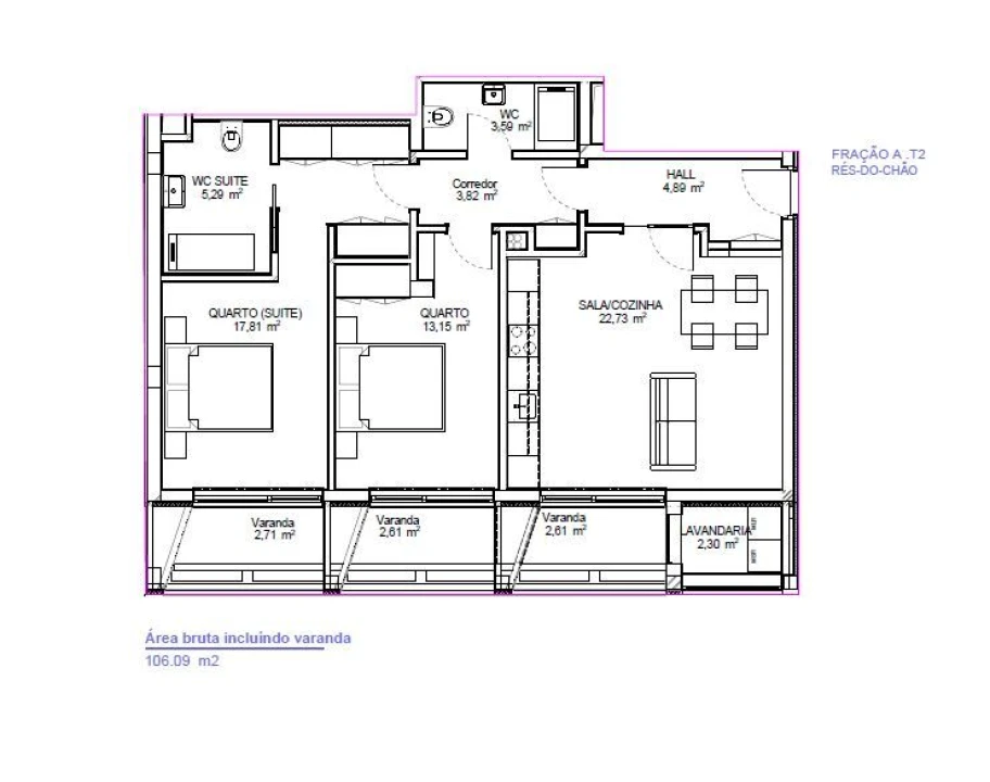 Apartamento T2 para Venda em Bonfim Foto 18